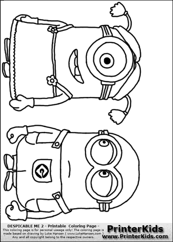 yellow minion coloring pages - photo #39